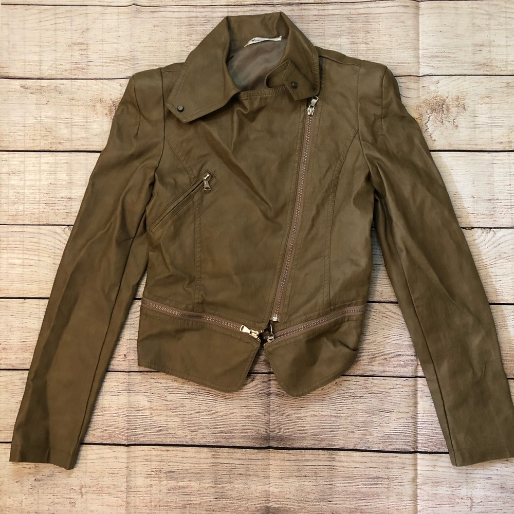 Faux leather jacket